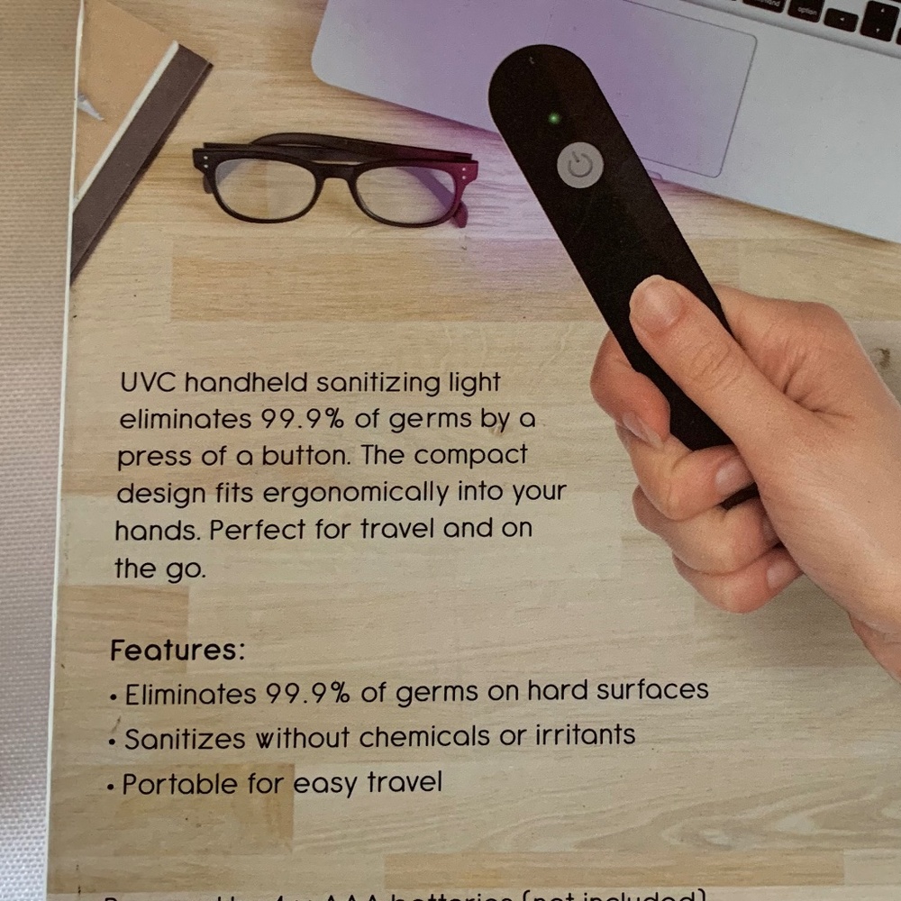NIB! UVC Handheld Sanitizer Light! Chemical-Free and Ultra Portable! - Picture 2 of 6